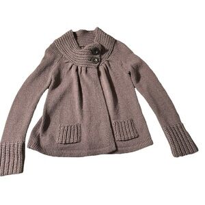 Nine West women's XS purple knit cardigan with one button